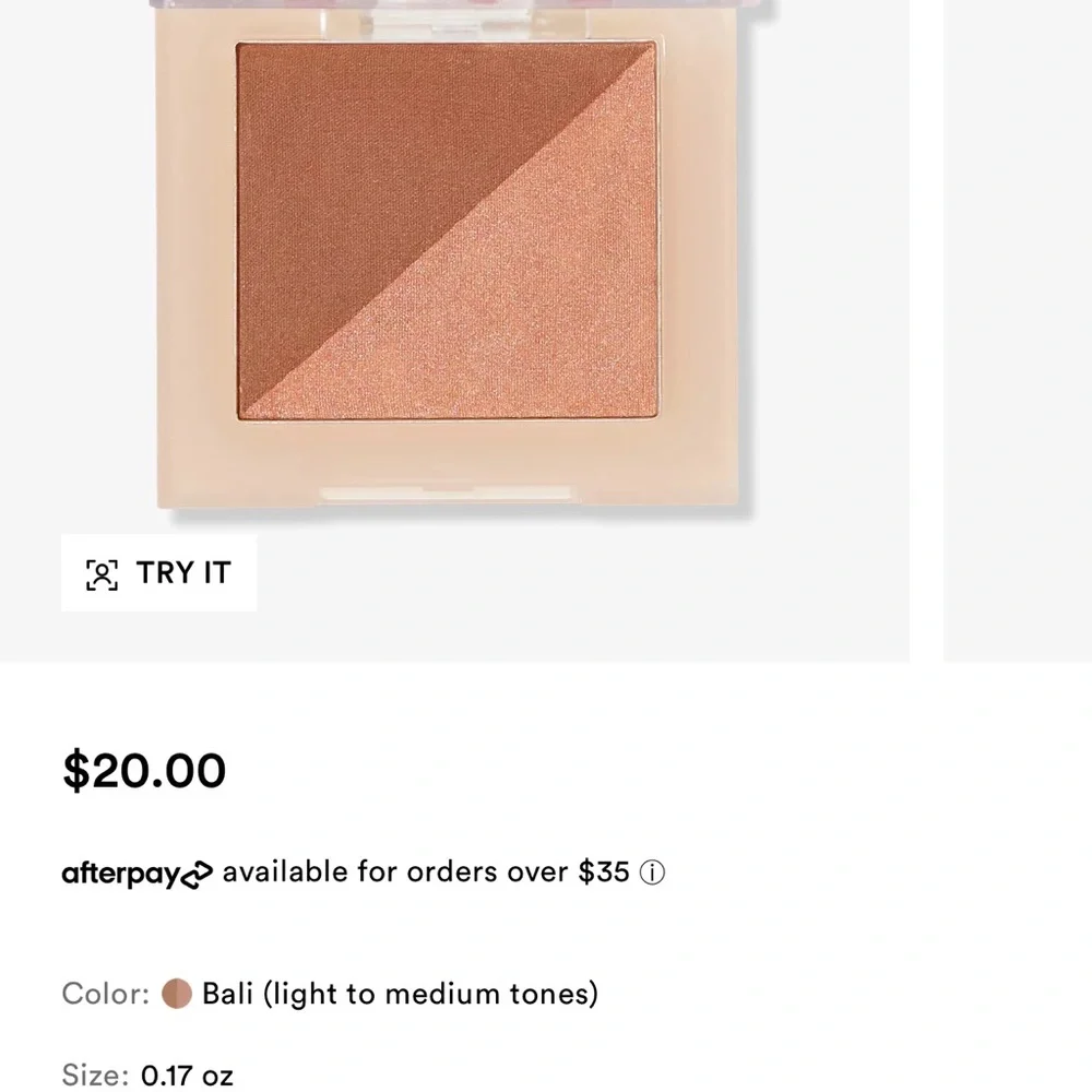 Pyt Beauty faux sun bronzer duo